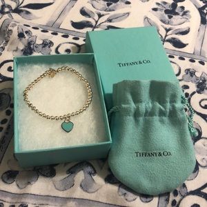 Tiffany & Co iconic bead bracelet-blue heart